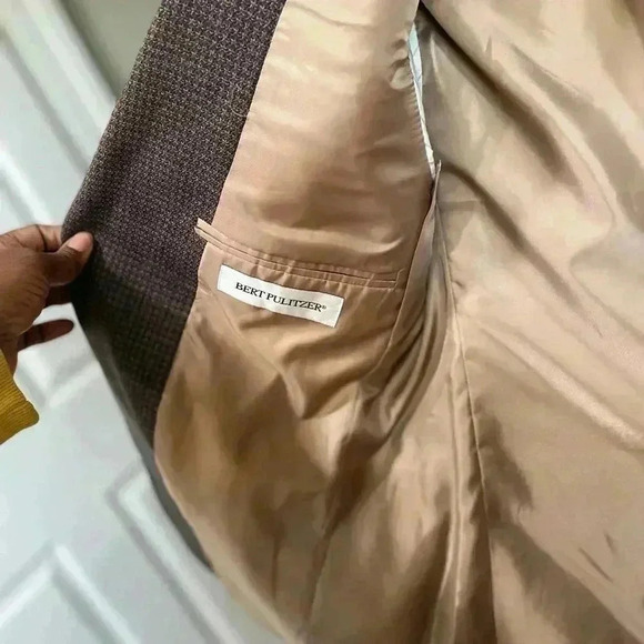 BERT PULITZER 100% Lambswool BLAZER Men's 40S Sport Coat Jacket 2 button - Picture 9 of 13